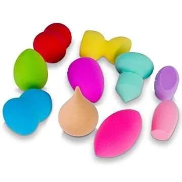 SHANY Blender Makeup Sponge Set for Flawless Application - 10 Pcs