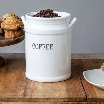 MosJos White Canisters – Stylish Kitchen Storage Set