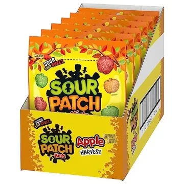 SOUR PATCH KIDS Apple Harvest Candy in Bulk, 6 Bags