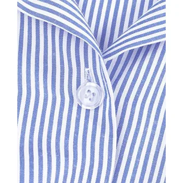 Ladyful Striped Shirt Dress for Women Casual Elegant Style
