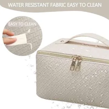 BAKLUCK Travel Cosmetic Bag Large Capacity Waterproof