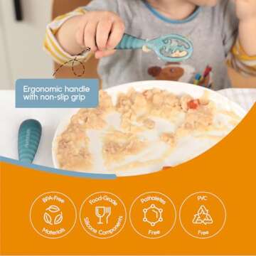 NumNum Baby Spoons Set for Easy Self-Feeding