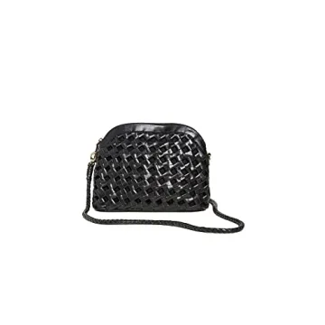 Bembien Women's Carmen Bag - Elegant Woven Cowhide with Antiqued Hardware