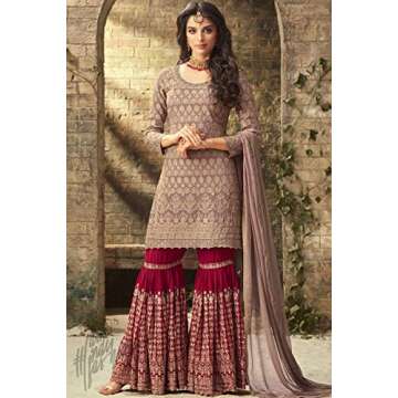 ZIYA Fashion MOHINI Women's Readymade Georgette Sharara & Plazo Suit Collection Indian/Pakistani Eth...