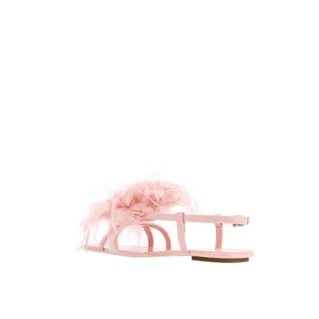 JW PEI Women's Fluffy Flats Sandals - Unique Vegan Comfort