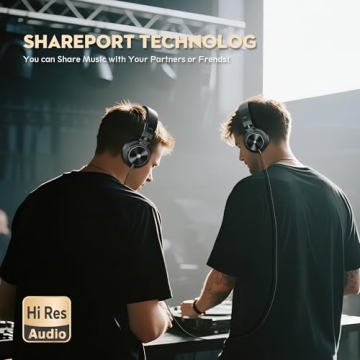 PUPGSIS Wired Over Ear Headphones for Studio Sound