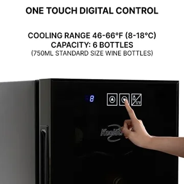 Koolatron Wine Cooler Refrigerator for 6 Bottles