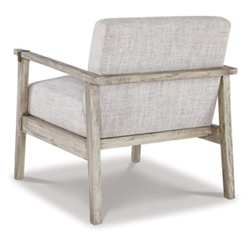 Chic Casual Upholstered Accent Chair with Lumbar Pillow