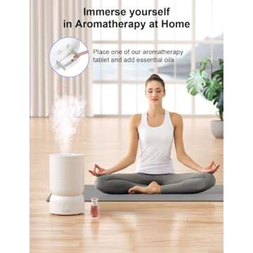 CLEVAST Smart Humidifiers for Bedroom, Top Fill 3L Cool Mist Quiet Ultrasonic Humidifier with Essential Oil Diffuser, Humidity Control, Wi-Fi Air Humidifier for Baby, Work with Alexa (UPGRADE)