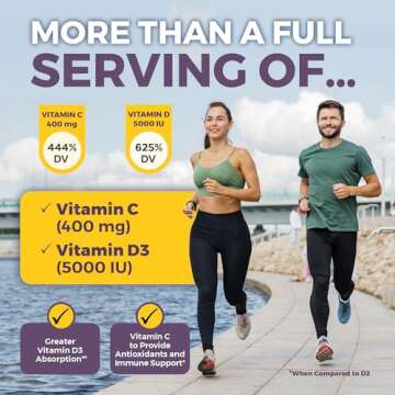 Viva Naturals Elderberry with Vitamin C and Zinc Supplement