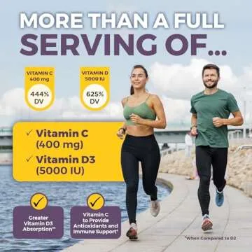 Viva Naturals Elderberry with Vitamin C and Zinc Supplement