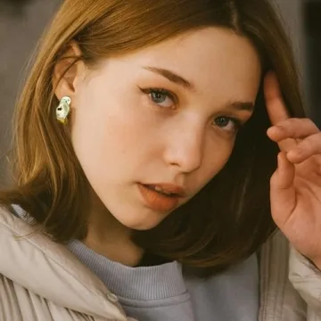 Trendy Chunky Gold Geometric Earrings Handmade Jewelry