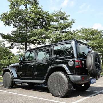 MOONET Tire Covers for RV Wheel - 4 Pack Waterproof Covers for 27-29" Tires