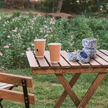 LA JOLIE MUSE Citronella Candles Outdoor - Natural Soy Wax Scented Candle Indoor Gift Set of 3, 6.5 X 3 oz