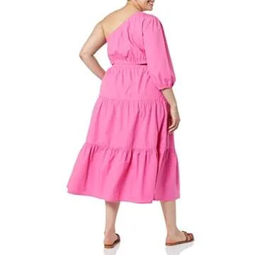 April One Shoulder Tiered Midi Dress - Stylish Summer Wear