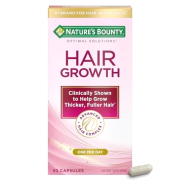 Nature's Bounty Hair Growth Supplement – 1 Daily for Thicker Hair