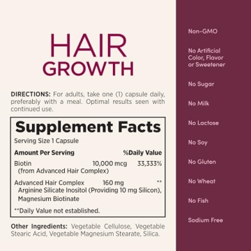 Nature's Bounty Hair Growth Supplement for Thicker Hair