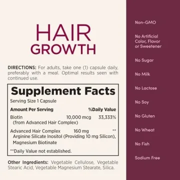 Nature's Bounty Hair Growth Supplement for Thicker Hair