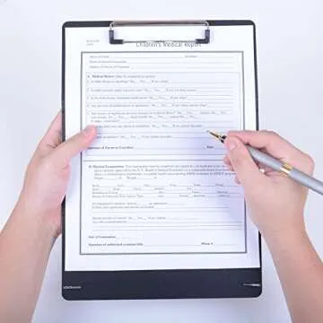 BEKAclub 2Packs Nursing Clipboard Foldable-Nurse Clipboard-Foldable Clipboard-Folding Clipboard-Clipboard Folder-Medical Clipboard-Pocket Size-6Medical Cheat Sheet-Fits for Medical Staff-Plastic-Black