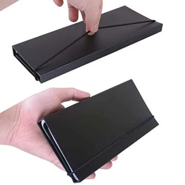 BEKAclub 2Packs Nursing Clipboard Foldable-Nurse Clipboard-Foldable Clipboard-Folding Clipboard-Clipboard Folder-Medical Clipboard-Pocket Size-6Medical Cheat Sheet-Fits for Medical Staff-Plastic-Black