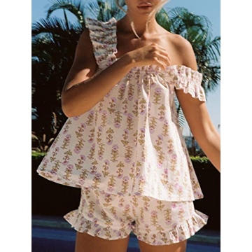 Stylish Farktop Floral Pajama Set for Comfort and Elegance