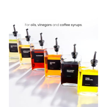 Elegant Black Olive Oil Dispenser Set for Kitchen Drip-Free