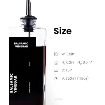 Elegant Black Olive Oil Dispenser Set for Kitchen Drip-Free