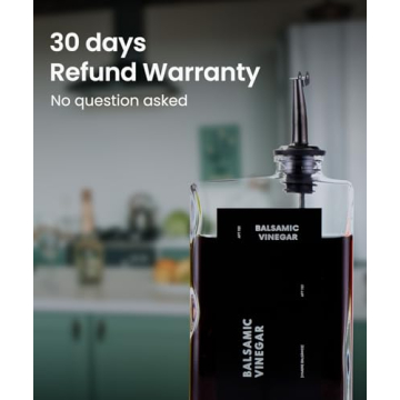 Elegant Black Olive Oil Dispenser Set for Kitchen Drip-Free