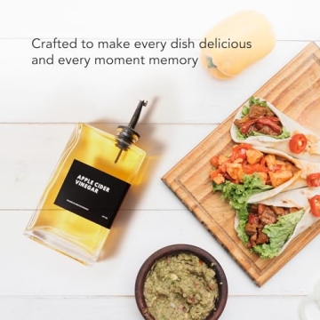 Elegant Black Olive Oil Dispenser Set for Kitchen Drip-Free