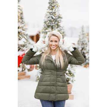 Funky Junque Women's Ivory Faux Fur Fingerless Gloves