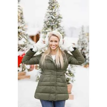 Funky Junque Women's Ivory Faux Fur Fingerless Gloves