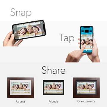 Simply Smart Home Photoshare 8” WiFi Digital Picture Frame – Send Photos Instantly!
