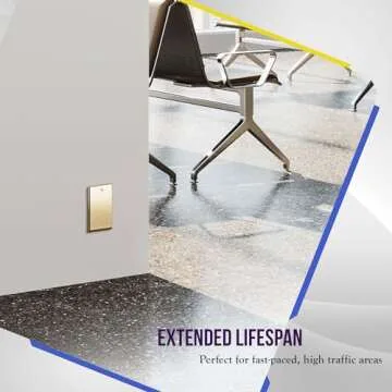 ENERLITES Blank Device Metal Wall Plate, Stainless Steel 201, Corrosion Resistant, Size 1-Gang 4.50" x 2.76", 7701-PB, Polished Brass