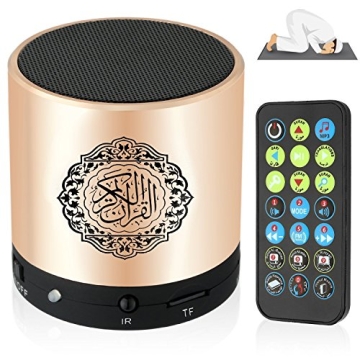 SQ200 Portable Bluetooth Quran Speaker with Remote Control, 1.18 Reciters, 14 Translations, MP3 Supp...