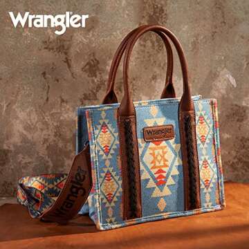Montana West Wrangler Tote Bag for Women Western Shoulder Purses Boho Aztec Satchel Hobo Handbags WG...