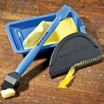 Rockler Silicone Glue Applicator Kit (3 Piece) - Glue Applicator Set Includes Glue Brush, Glue Tray, & Glue Spreader – Rinse Woodworking Glue Applicator Kit w/Water - Not Safe for Food Use