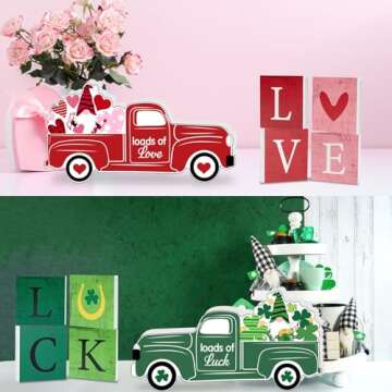 Reusable Valentine's Day & St. Patrick's Day Decor Blocks