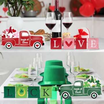 Reusable Valentine's Day & St. Patrick's Day Decor Blocks