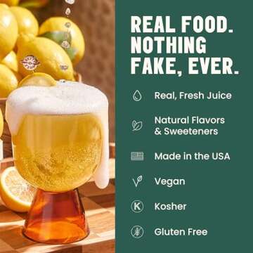 Betty Buzz Sparkling Lemon Lime Premium Sparkling Soda by Blake Lively (12 pack) | Natural Flavors & Sweeteners, Only Clean Ingredients