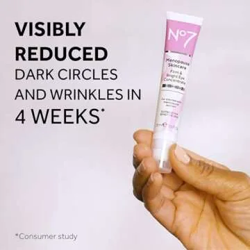 No7 Menopause Skincare Bundle - Includes Protect & Hydrate Day Cream, Instant Cooling Mist, Firm & Bright Eye Concentrate, Nourishing Overnight Cream, and Instant Radiance Serum - 5-Piece Bundle