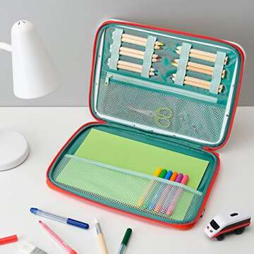 IKEA MÅLA Portable Drawing case, red 13 3/4 x 10 5/8 ", Red, Modern