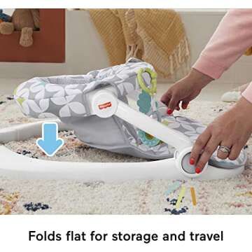 Fisher-Price Portable Baby Chair With Toys & Washable Pad