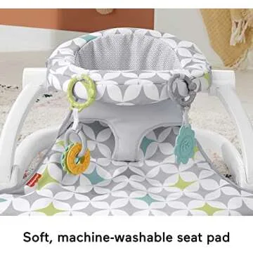 Fisher-Price Portable Baby Chair With Toys & Washable Pad