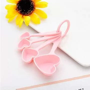 Heart Shaped Measuring Spoons - Adorable Flatware for Ice Cream Lovers