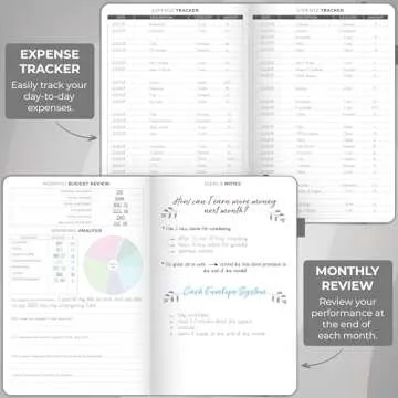 Clever Fox Budget Planner - Expense Tracker Notebook. Monthly Budgeting Organizer, Finance Logbook & Accounts Book, Bill Tracker, A5 (Gray)