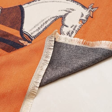 EXTREE Scarfs for Women Pashmina Silky Shawl Wrap for Evening Dressing Horse Scarf Blanket Open Front Poncho Cape