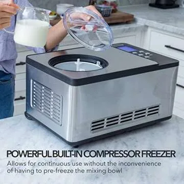 Whynter Ice Cream Maker - Create 2.1 Qt Homemade Treats