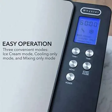 Whynter Ice Cream Maker - Create 2.1 Qt Homemade Treats