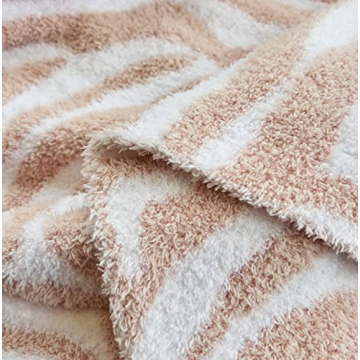 ATMOSURELY Cozy Microfiber Zebra Print Throw Blanket