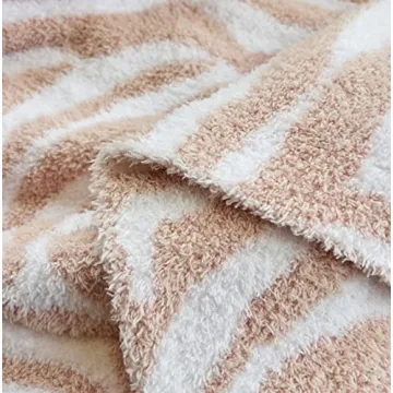ATMOSURELY Cozy Microfiber Zebra Print Throw Blanket